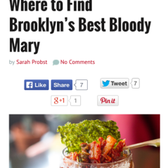 Brooklyn Magazine's piece on us and our awesome Kimchi Bloody by Sarah Probst